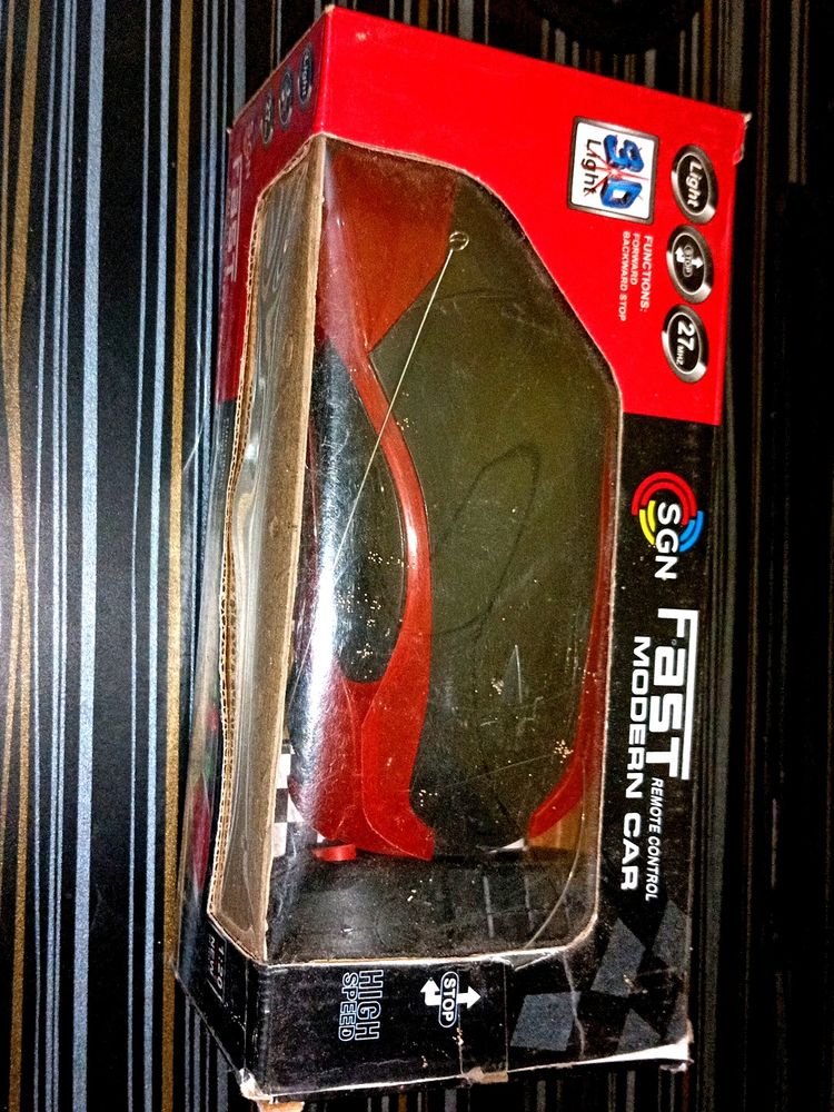 RC Car Red Colour With Lightning Effect