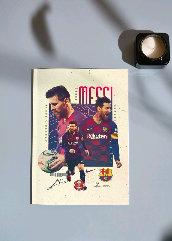 Messi Poster. Football Wall Decor