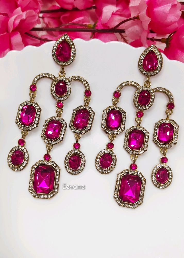 Gorgeous Pink Diva Danglers