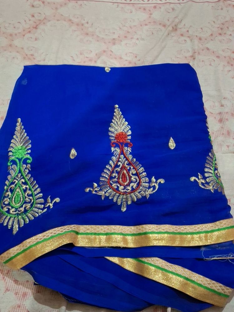 Blue Saree