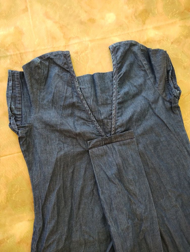 Ajio Denim Dress Size S/M