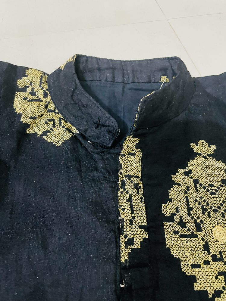 Navy Blue Kurta  Pattani Patan