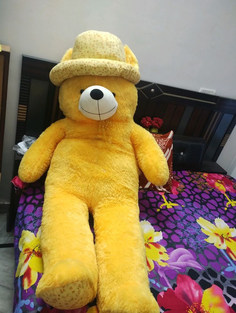 6 Feet Teddy Bear In Yellow Colour