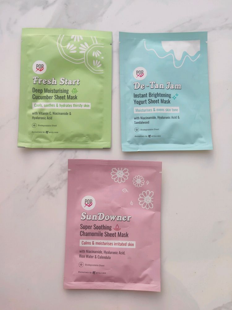 POP XO SHEET MASK ALL FLAVOURS