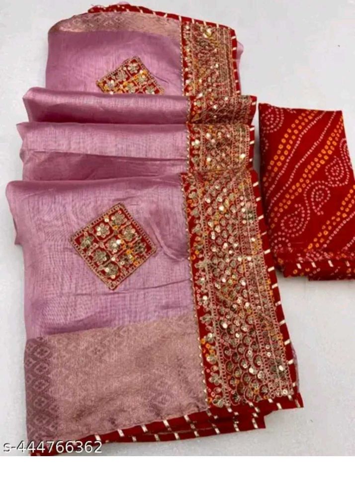 Brand New Cotton Silk Saree With Blouse Piece