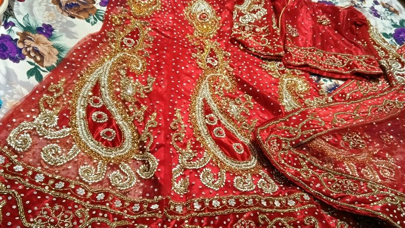 Wedding Wear Stone Bride Lehenga