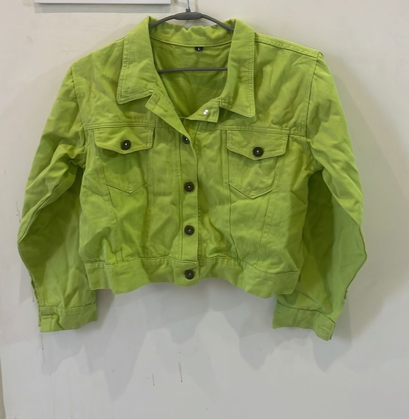 Green Denim Jacket