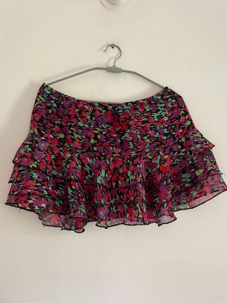 SHORT MULTICOLOUR SKIRT