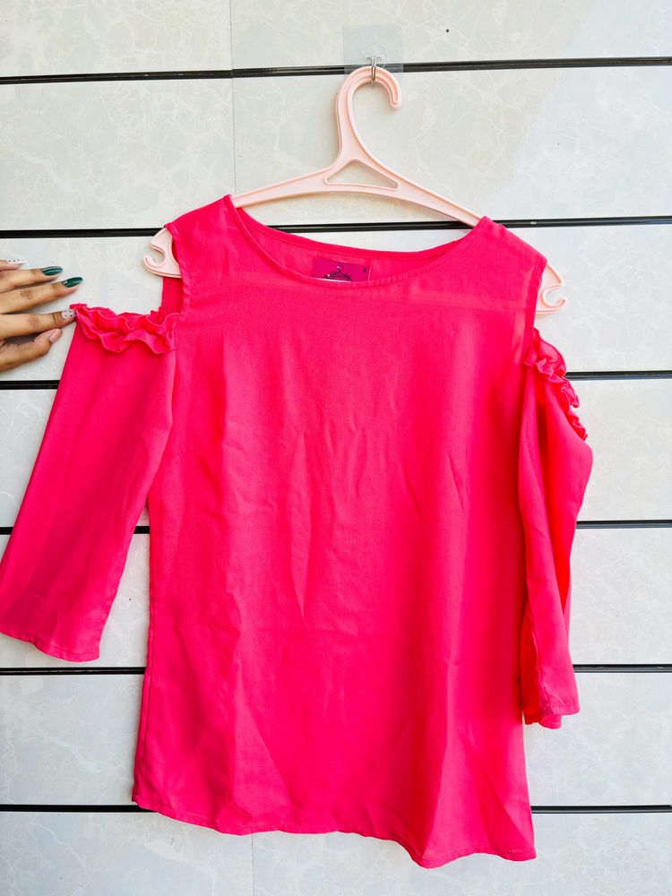 Beautiful Cold Shoulder Top For Women