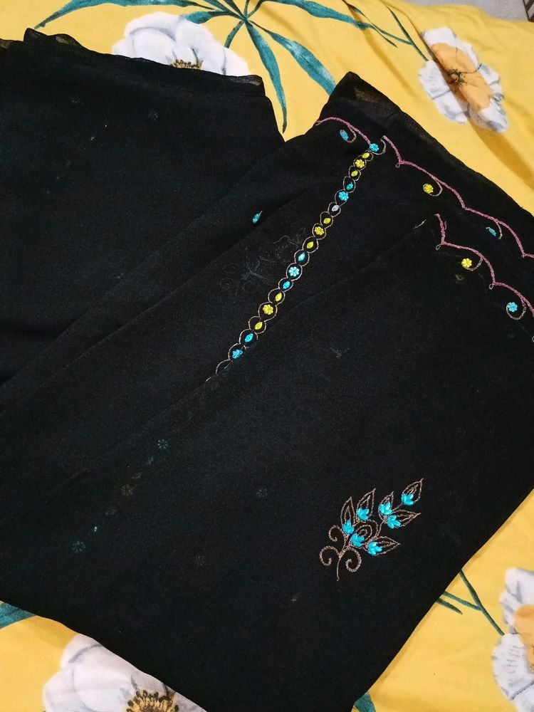 Black Saree 🦋