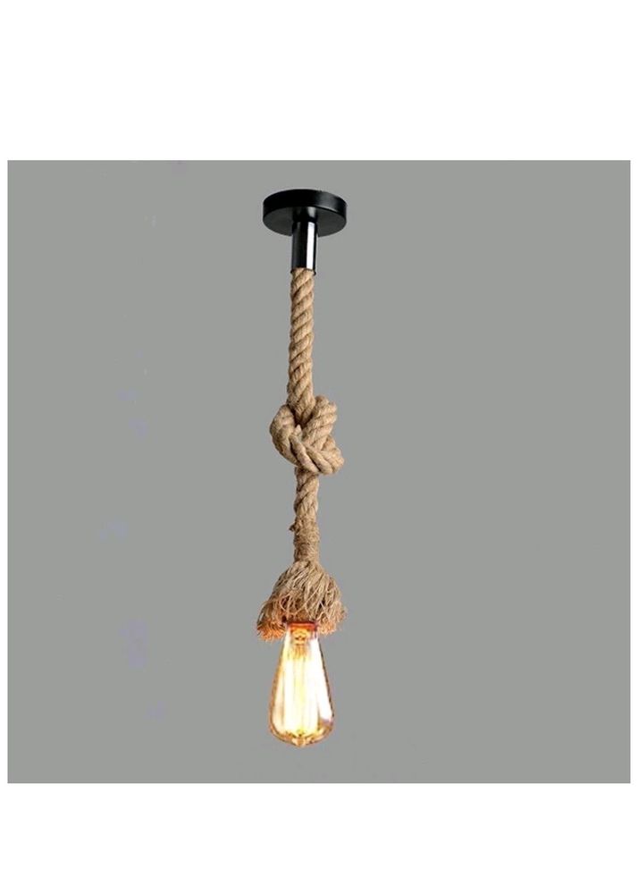 Rope Pendent Ceiling Light (No Bulb)