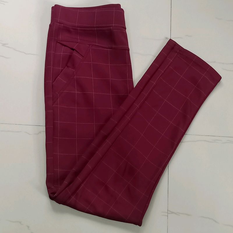 Maroon Jegging