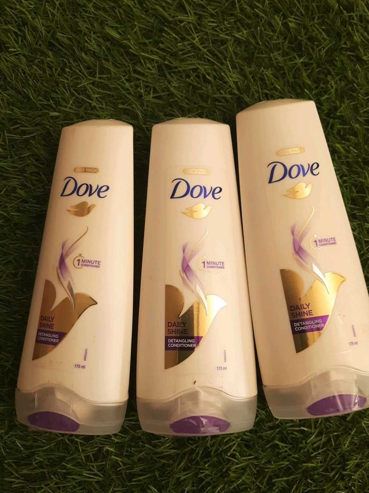 💥 Dove Daily Shine Conditioner 175ml×3