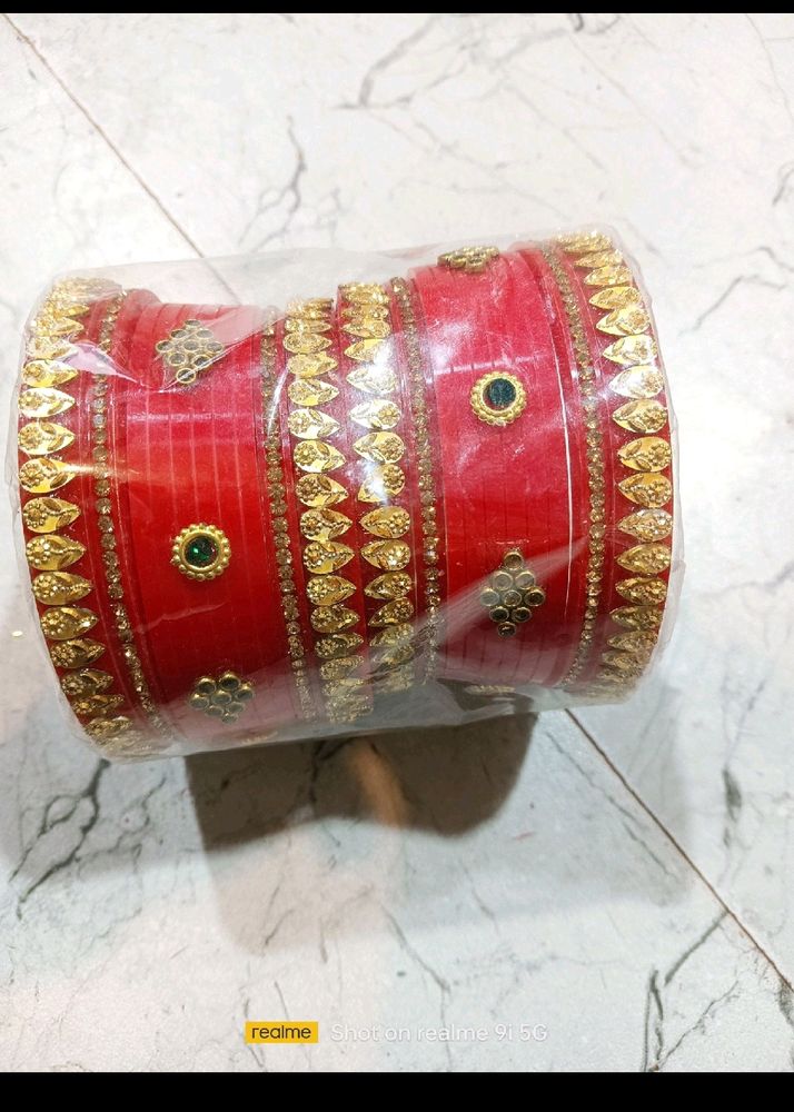 Rajasthani Dhalu Red Chooda