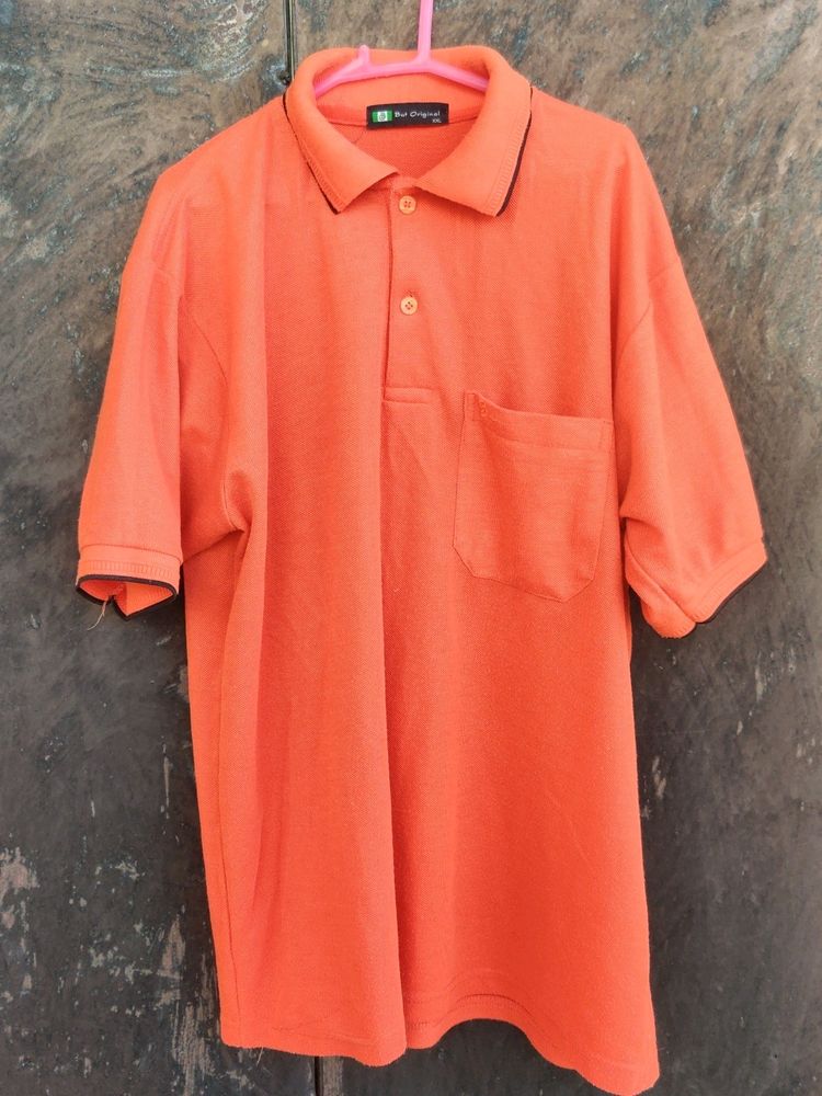 Orange Dailywear Tshirt For Men