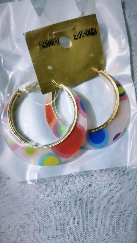 Multicolor Stylish Round Earrings...🌸