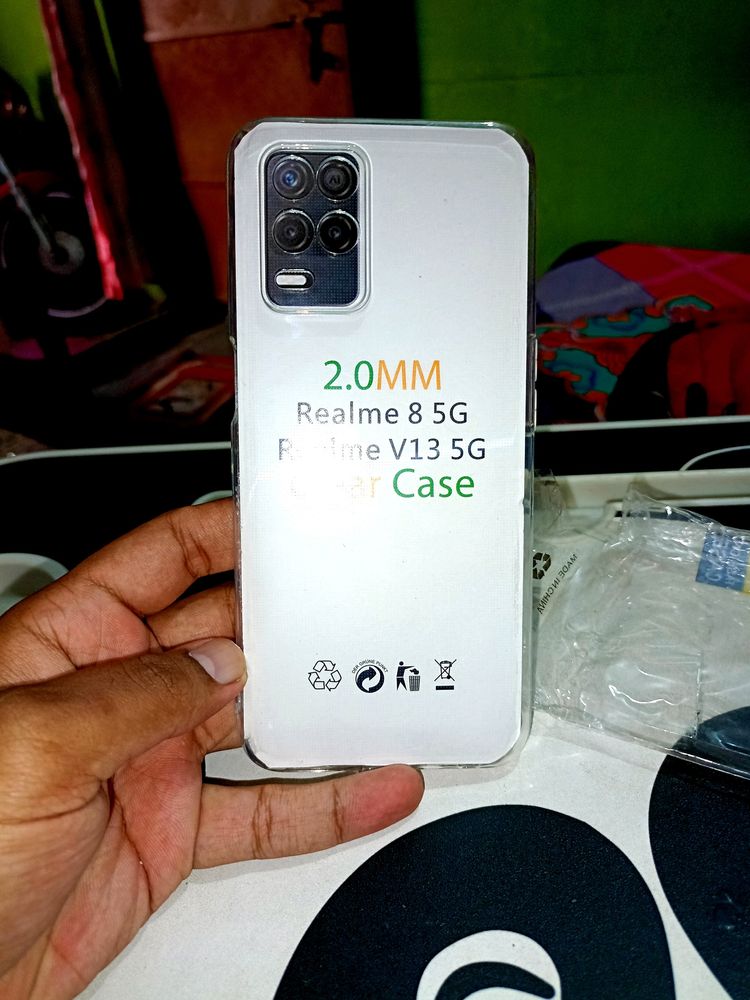 Premium Transparent Cover - Realme 8/8i/8s/V13