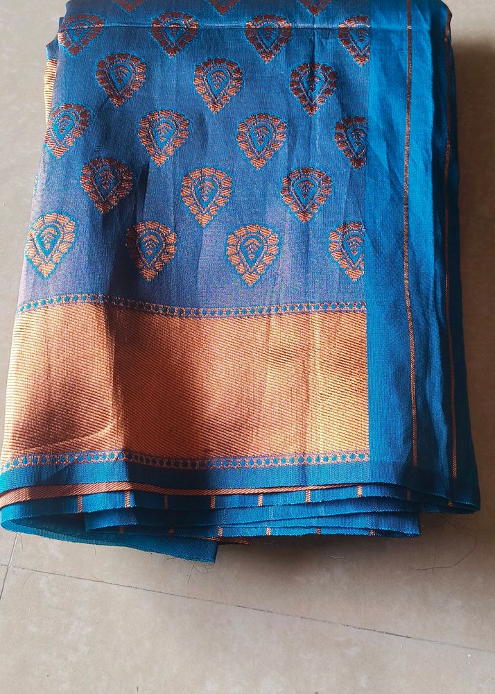 Cotton Silk Saree with Traditional Katpadhar