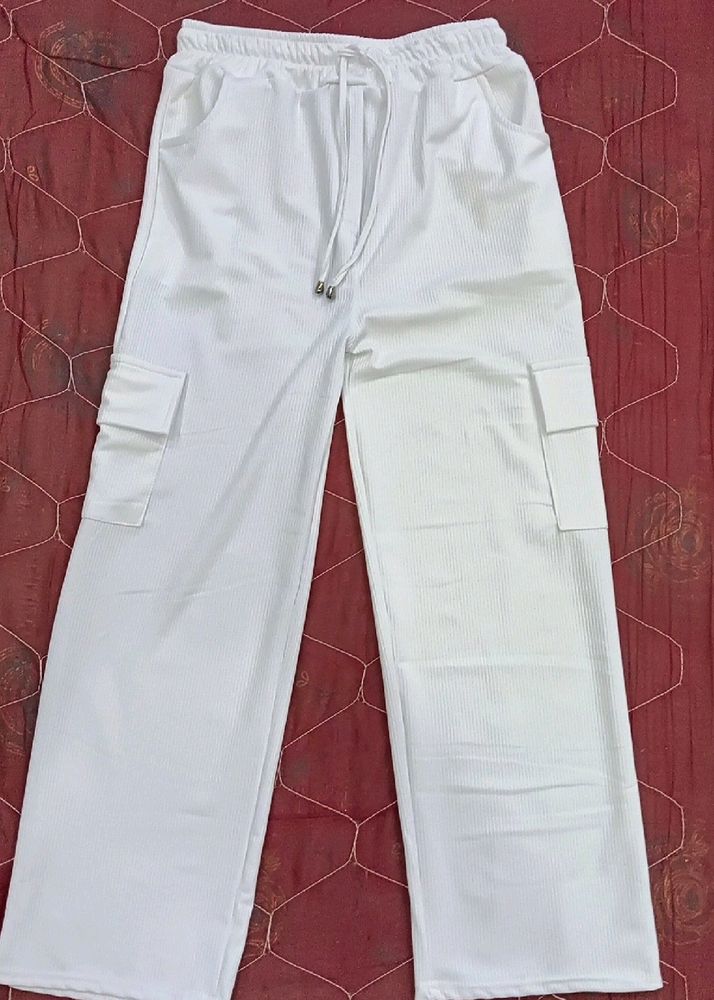 White Cargo Pants