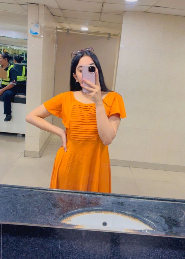 Orange Maxi Dress