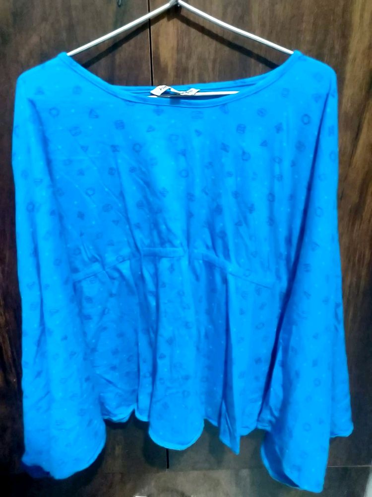 Kimono Style Casual Blue Top!