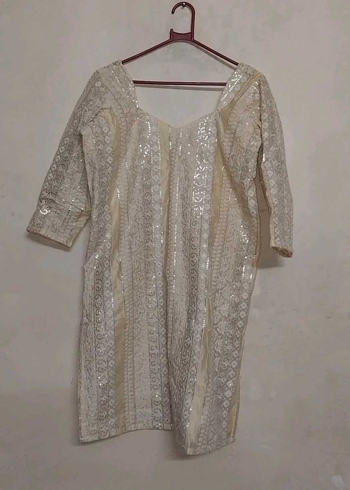 Very Beautiful Light Yellow Kurti Like New