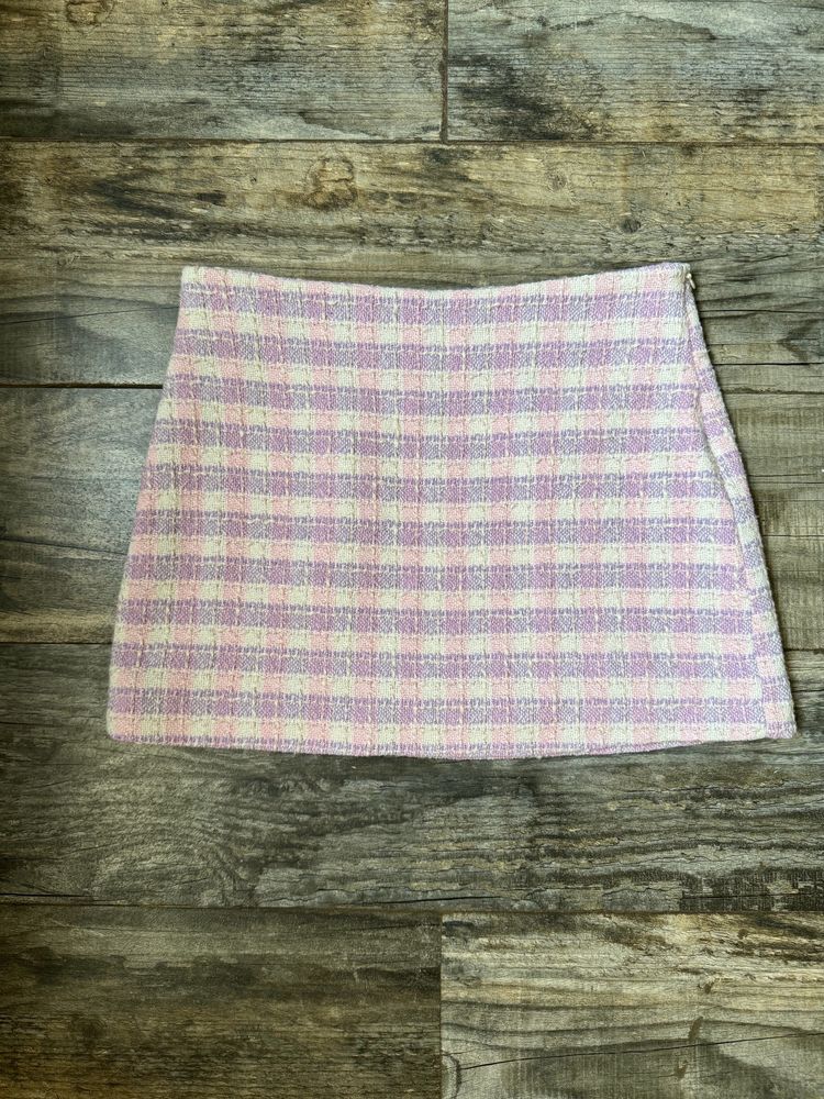 Zara - Gingham Mini Skirt