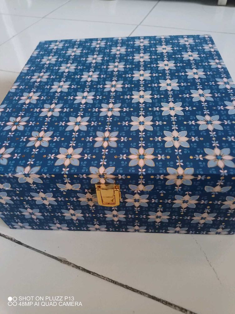 🟩Offer🟩Blue Colour Cardboard Storage Box