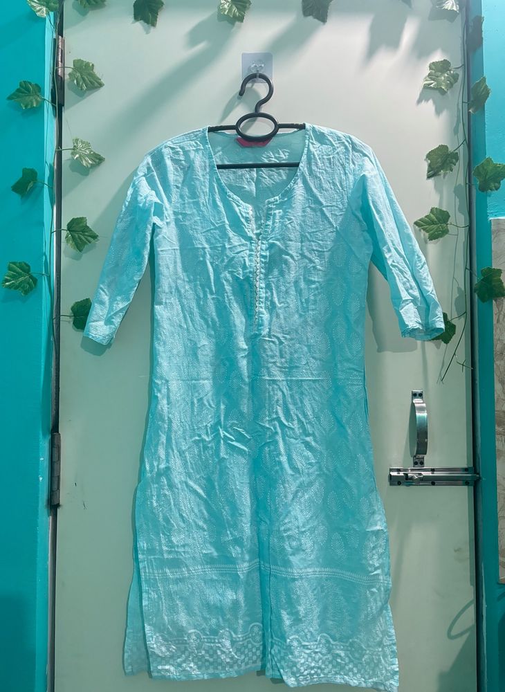 Sky Blue Kurti .