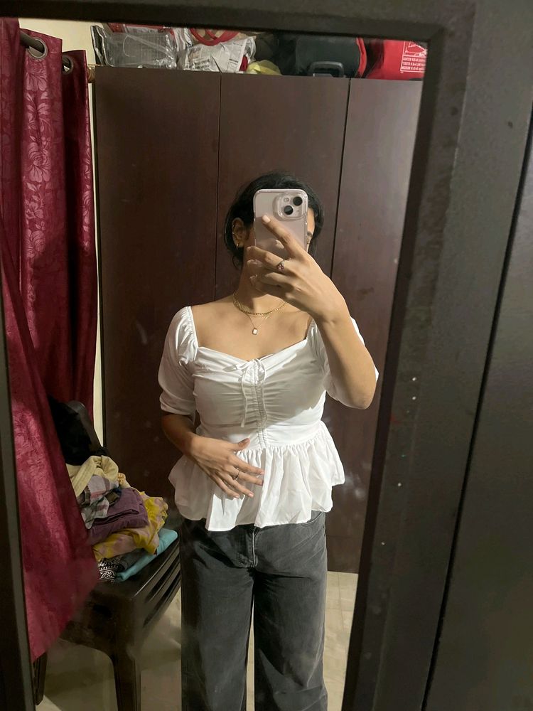 Cute White Summer Top