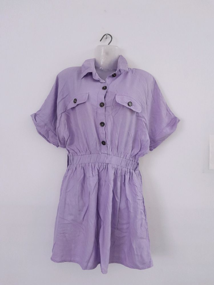 Lavender Casual Playsuit (Women's)