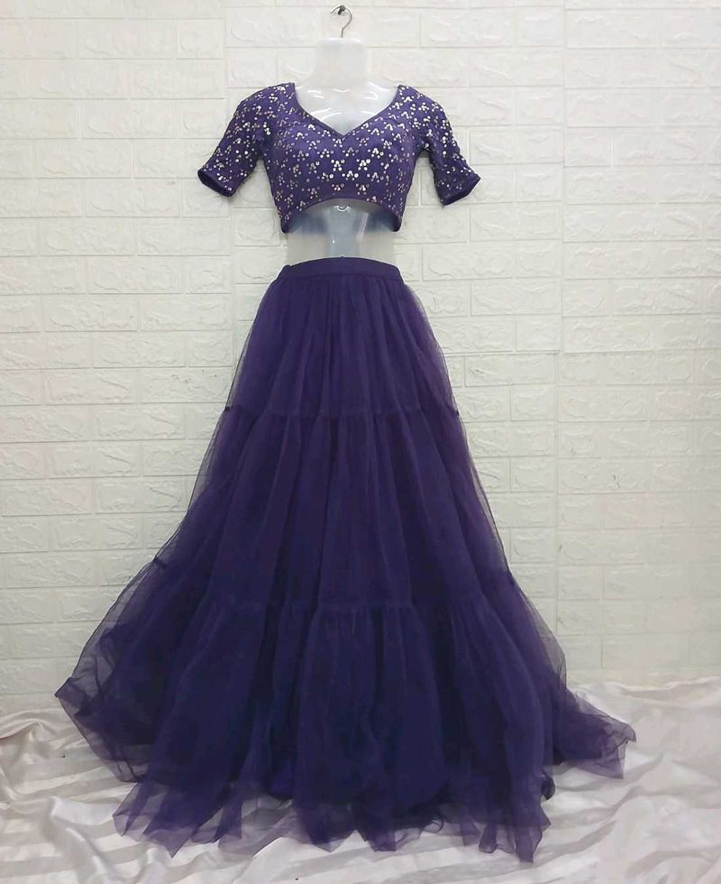 Purple Lehengacholi