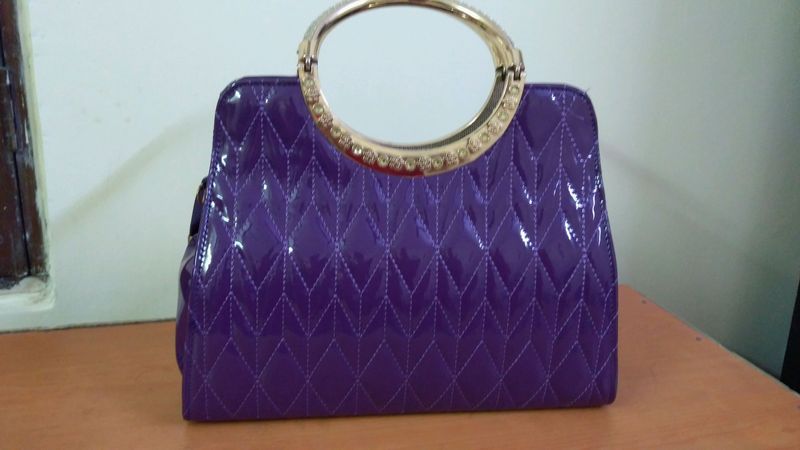 Purple handbag