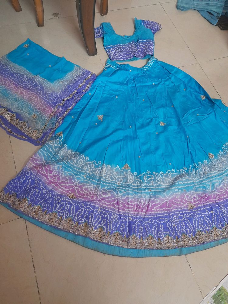 Jaipuri Lahanga Choli With Work Dupatta