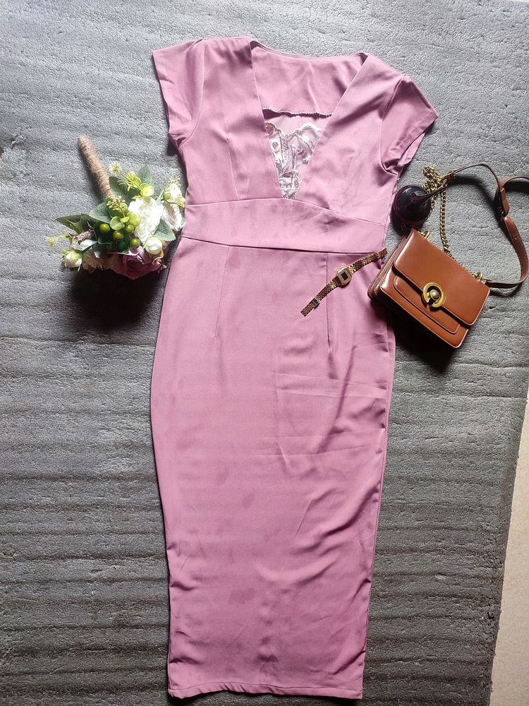 Customized Mauve Bodycon Dress