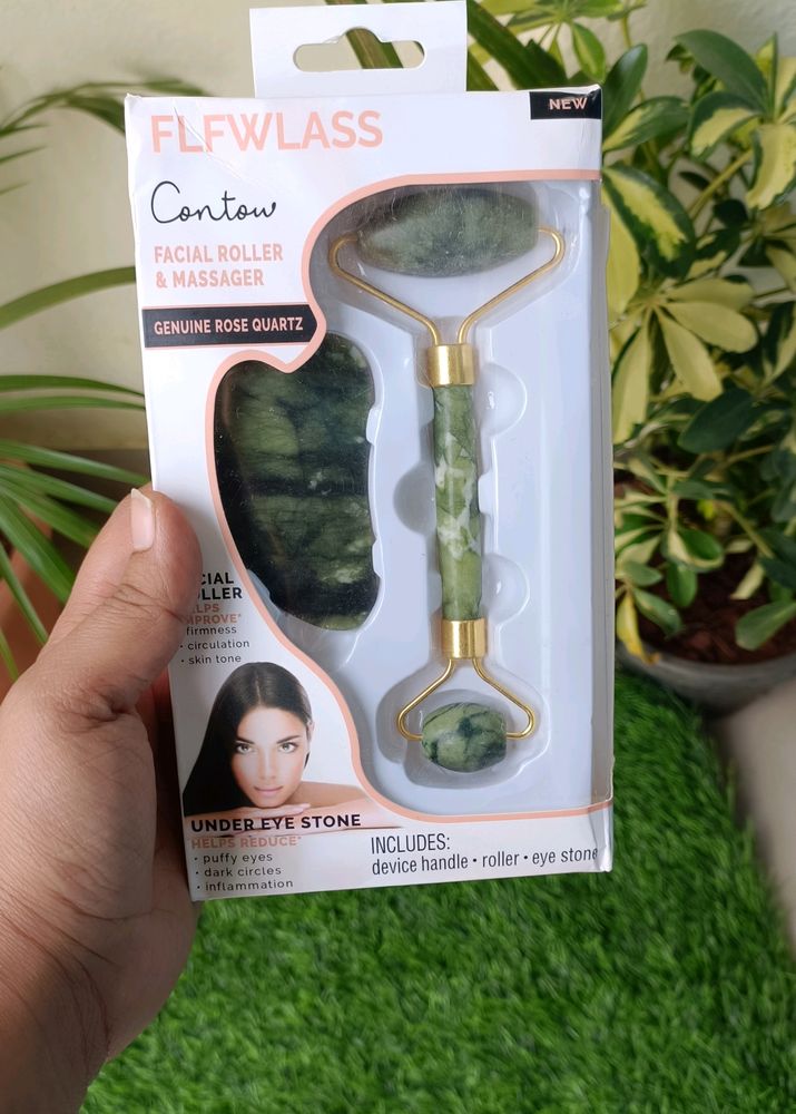 Jade Facial Roller And Massager