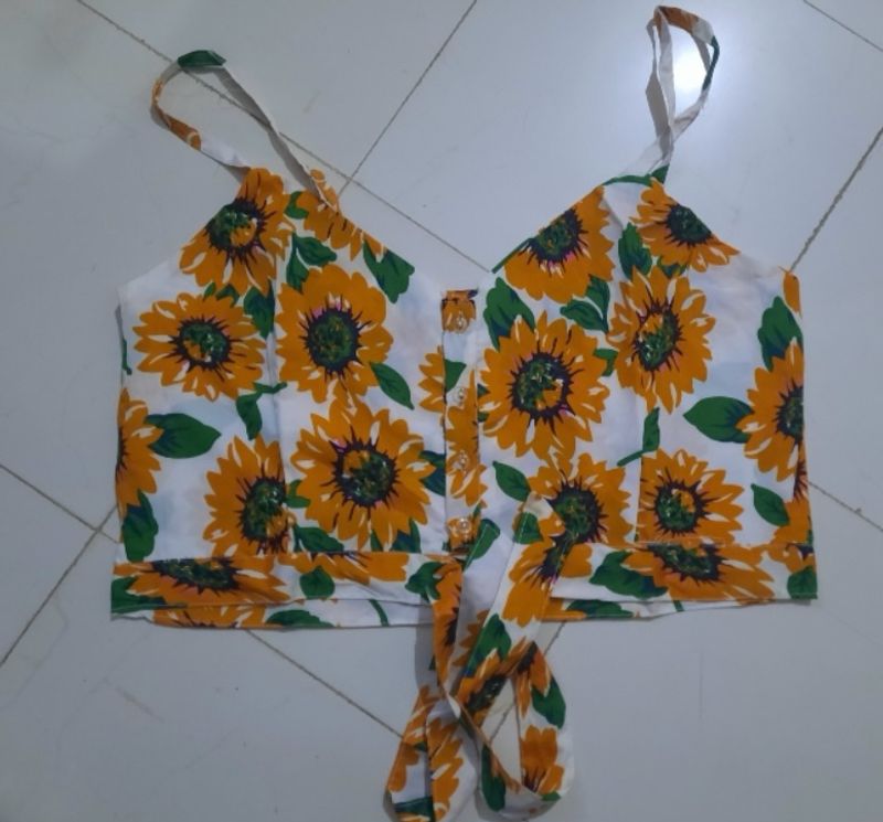 Beautiful Sunflower Print Cam-mi Dress For Women