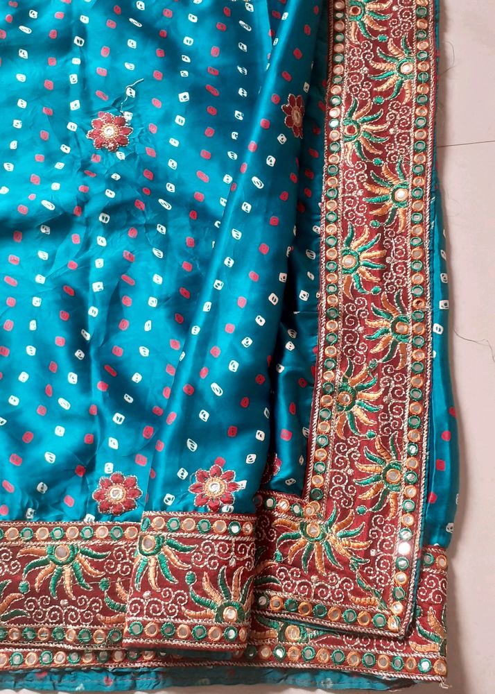 Peacock Colour Saree