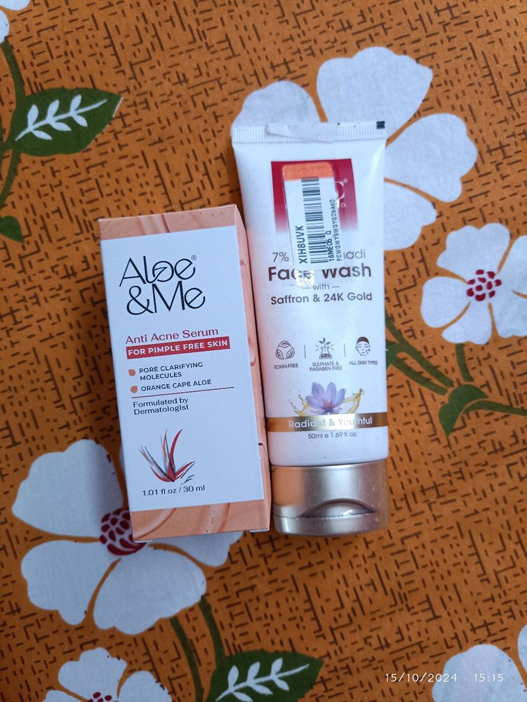 Aloe&Me Serum And Tac Face Wash Combo