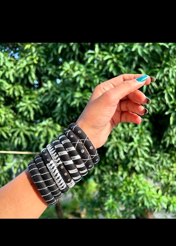 Black Work Bangles 🖤