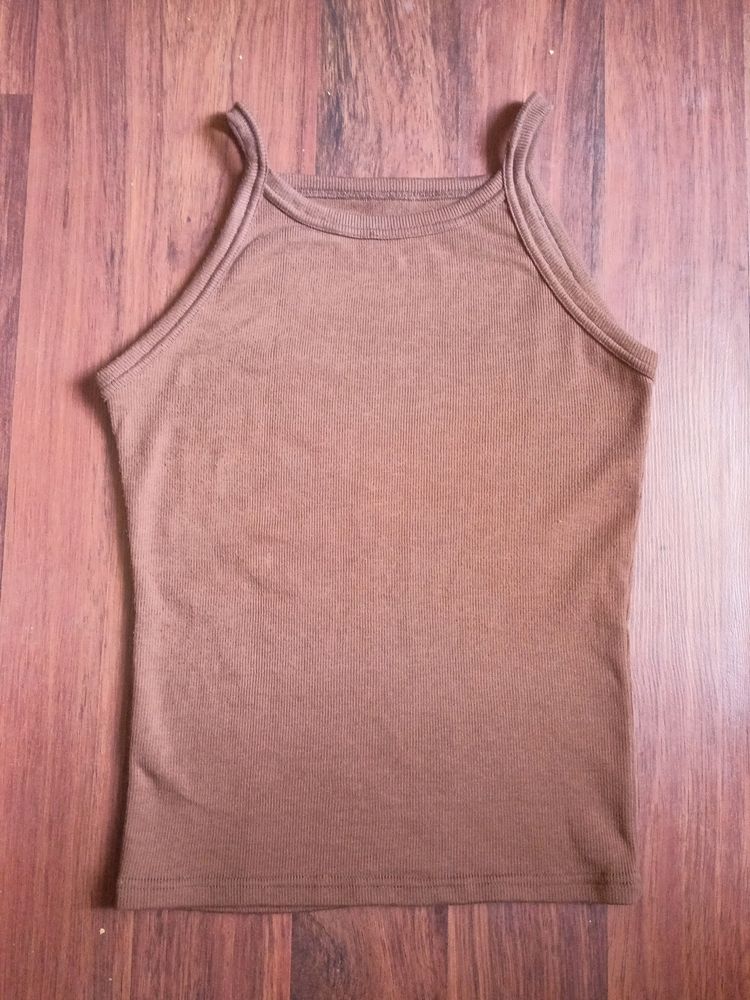 H&M dupe Brown Ripped Top