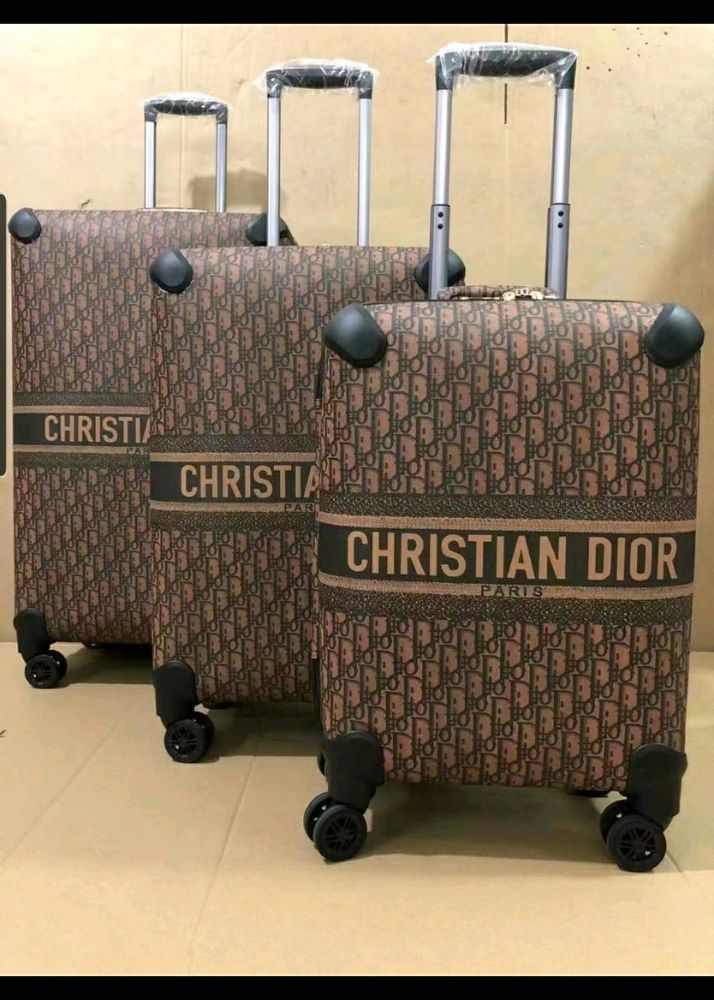 Dior Gucci Chanel 3pc Trolley