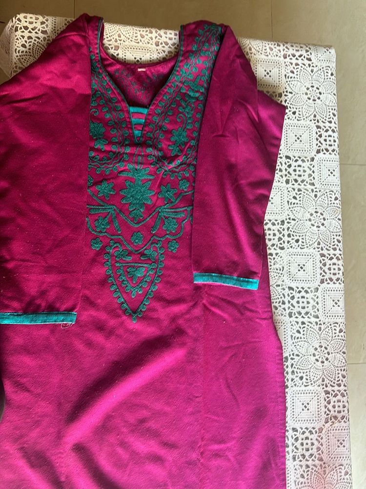 Purple Woollen Kurti