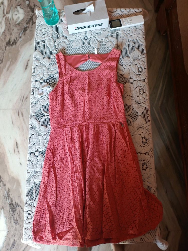 Brand ONLY A Line Coral flowy Dress