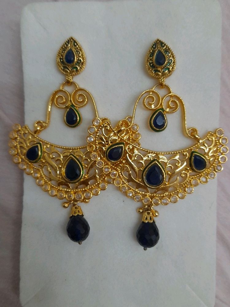 Beautiful Party Wear Stone Dangler Earrings