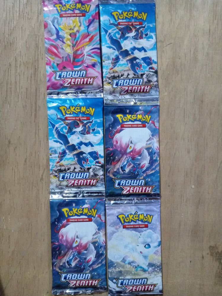 (Pack Of 5)  Crown Zenith Pokemon Card