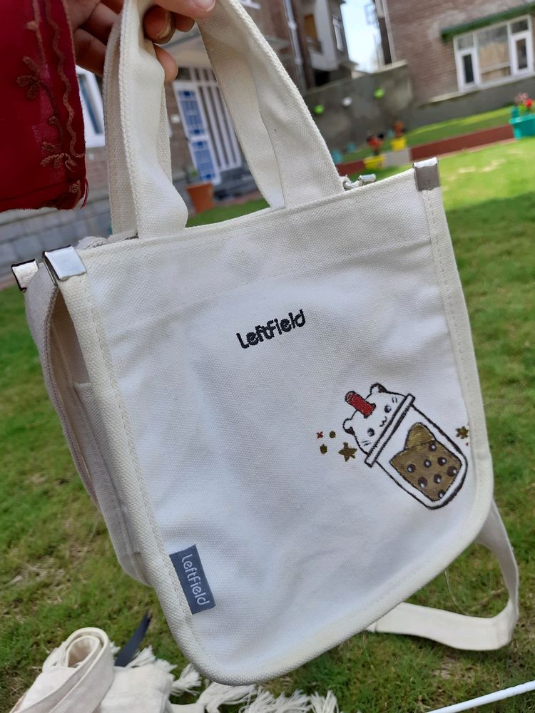 Hand Painted Tote Bag(Boba Tea)