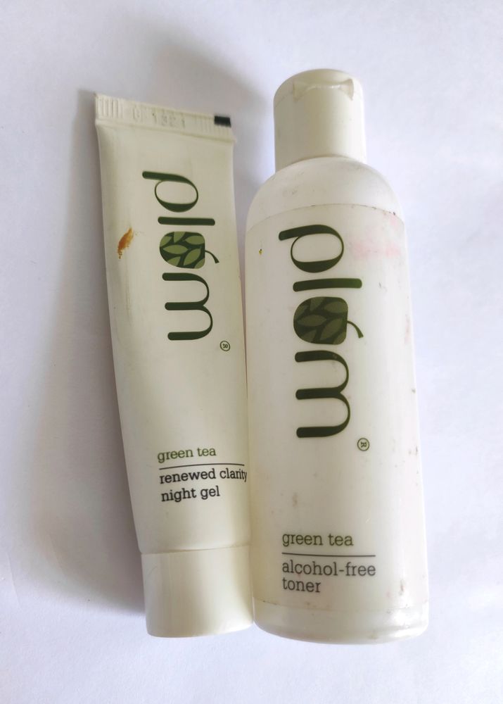 Plum Green Tea Night Gel And Toner