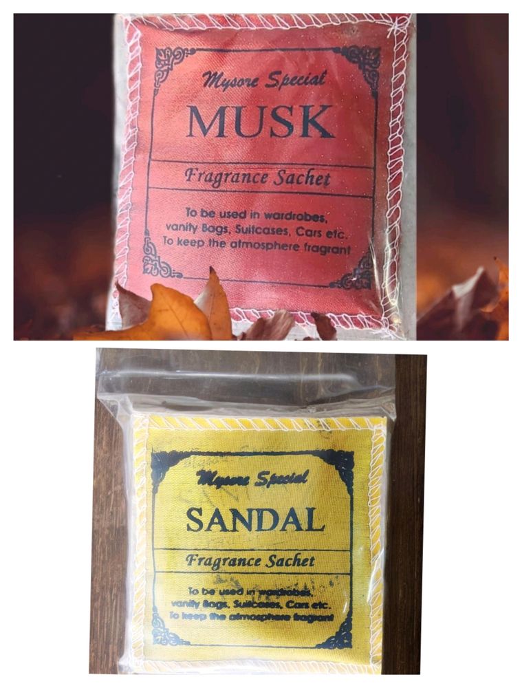 Mysore Special Musk Nos6 And Sandal Fragrance Nos6 Sachet(Total Nos12 Sachets)