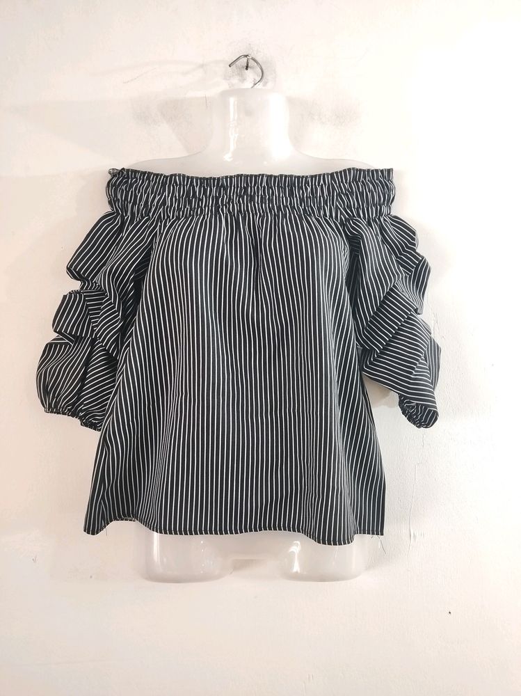 Black Off Shoulder Top ( Women)